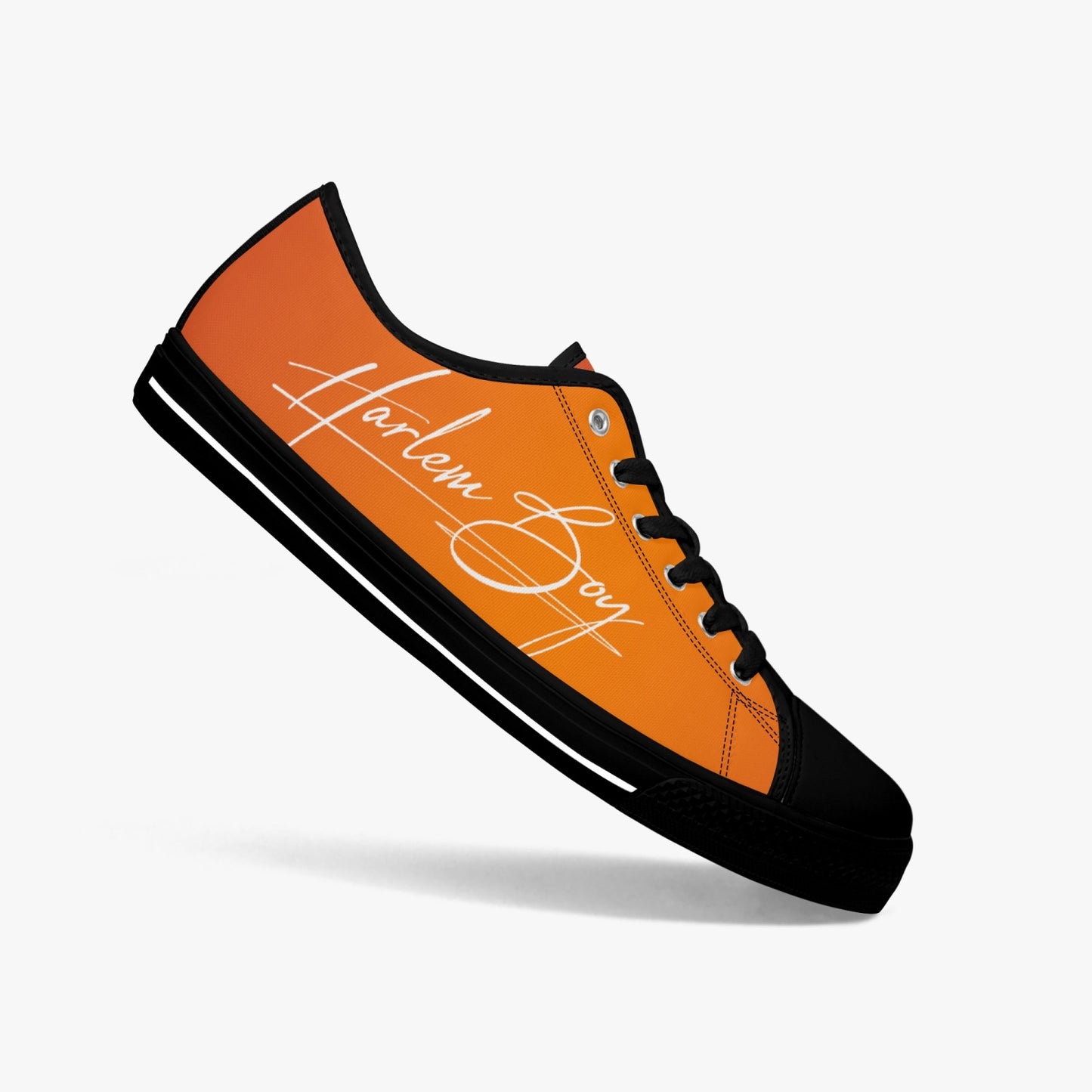 HB Harlem Boy "Lenox Ave" Classic Low Tops - Mandarin - Men (Black or White Sole)