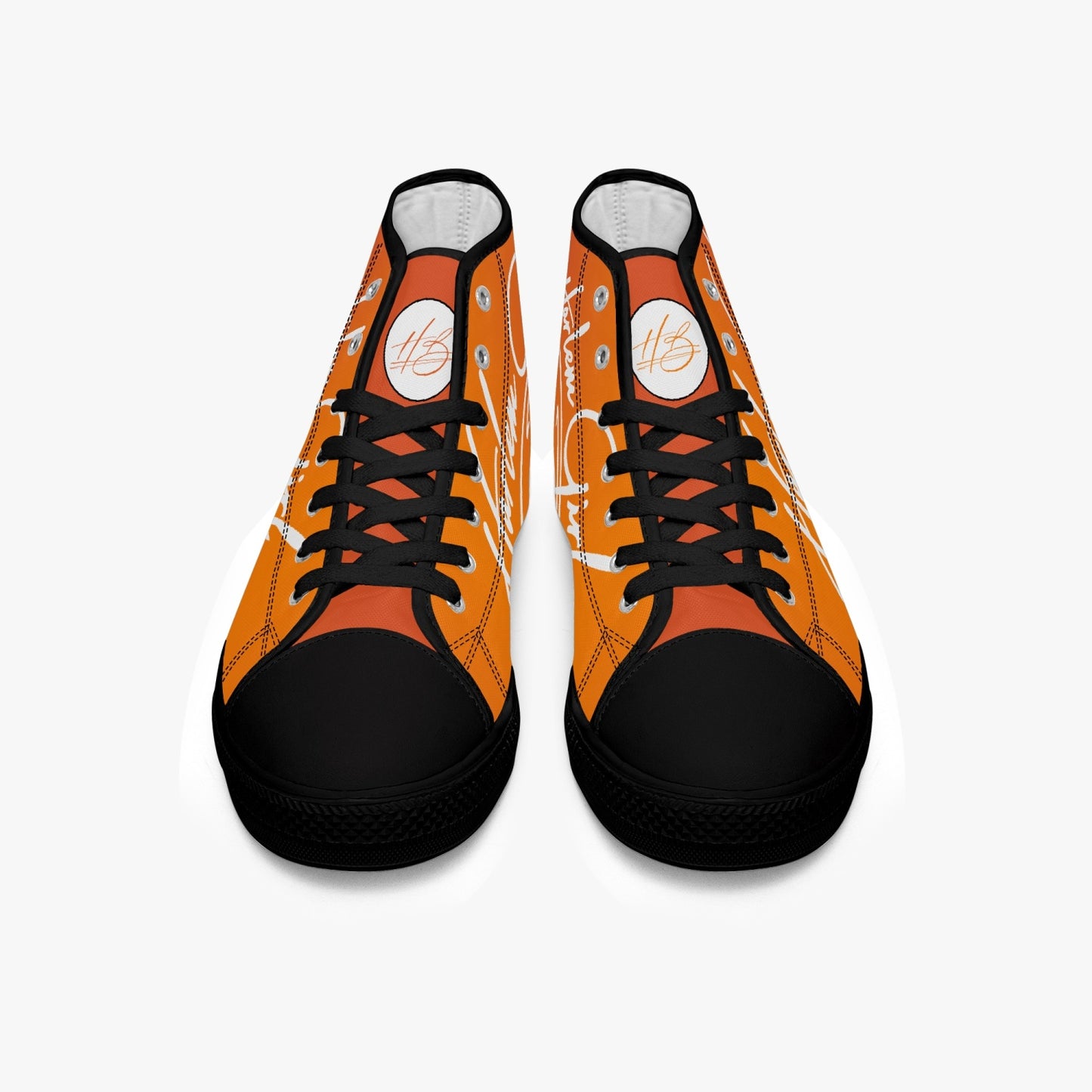 HB Harlem Girl "Lenox Ave" Classic High Top - Mandarin - Women (Black or White Soles)