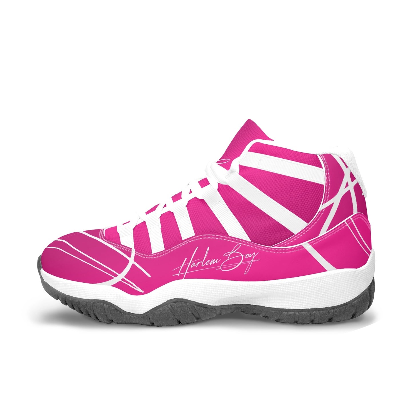 Harlem Boy "Tribe" Basketball - Fuchsia w/Black or White Trim (Men's)