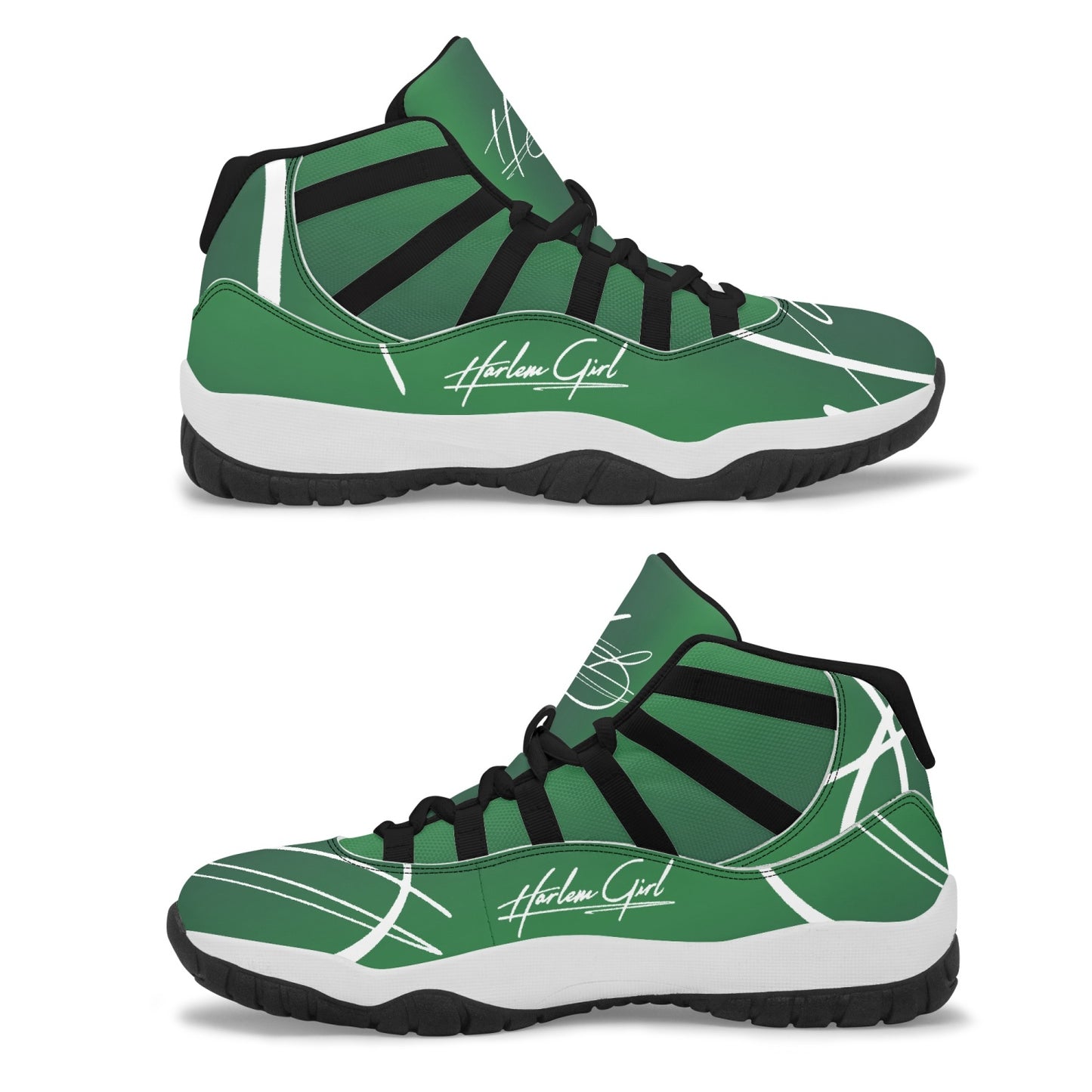 Harlem Girl "Tribe" Basketball - Emerald w/Black or White Trim (Women's)