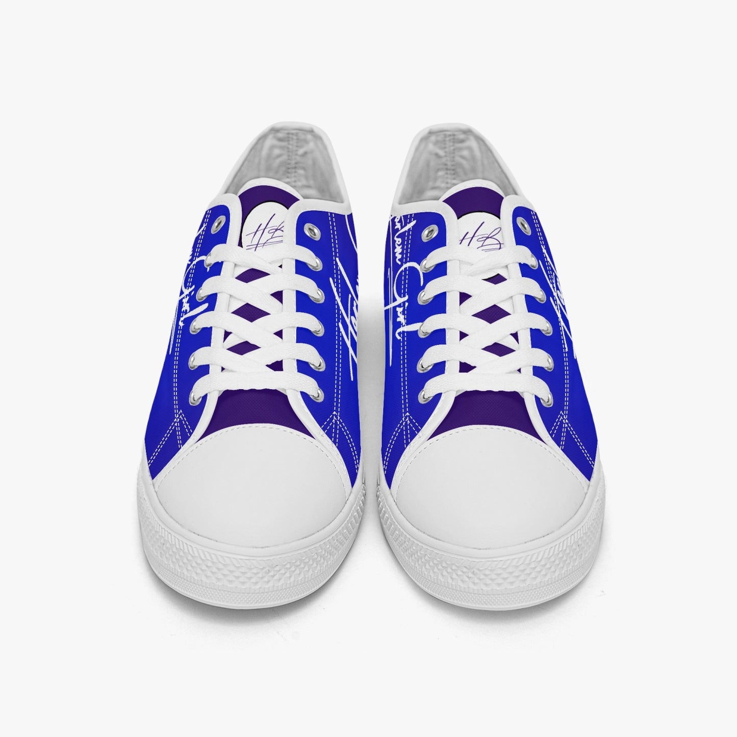 HB Harlem Girl "Lenox Ave" Classic Low Tops - Sapphire - Women (Black or White Sole)