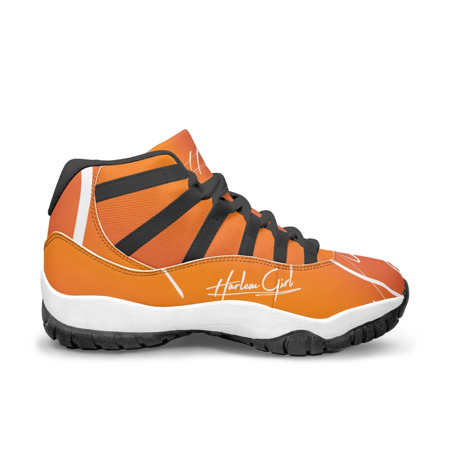 Harlem Girl "Tribe" Basketball - Mandarin w/Black or White Trim (Women's)