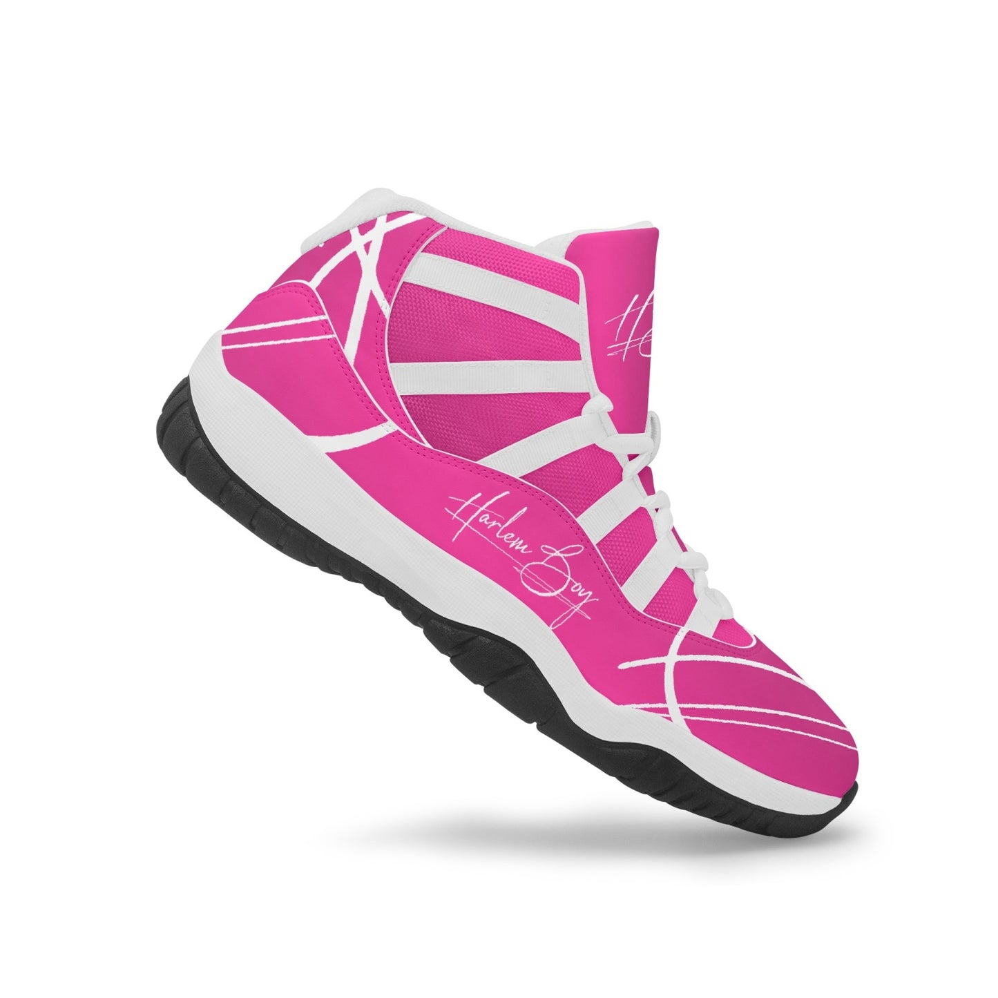 Harlem Boy "Tribe" Basketball - Fuchsia w/Black or White Trim (Men's)