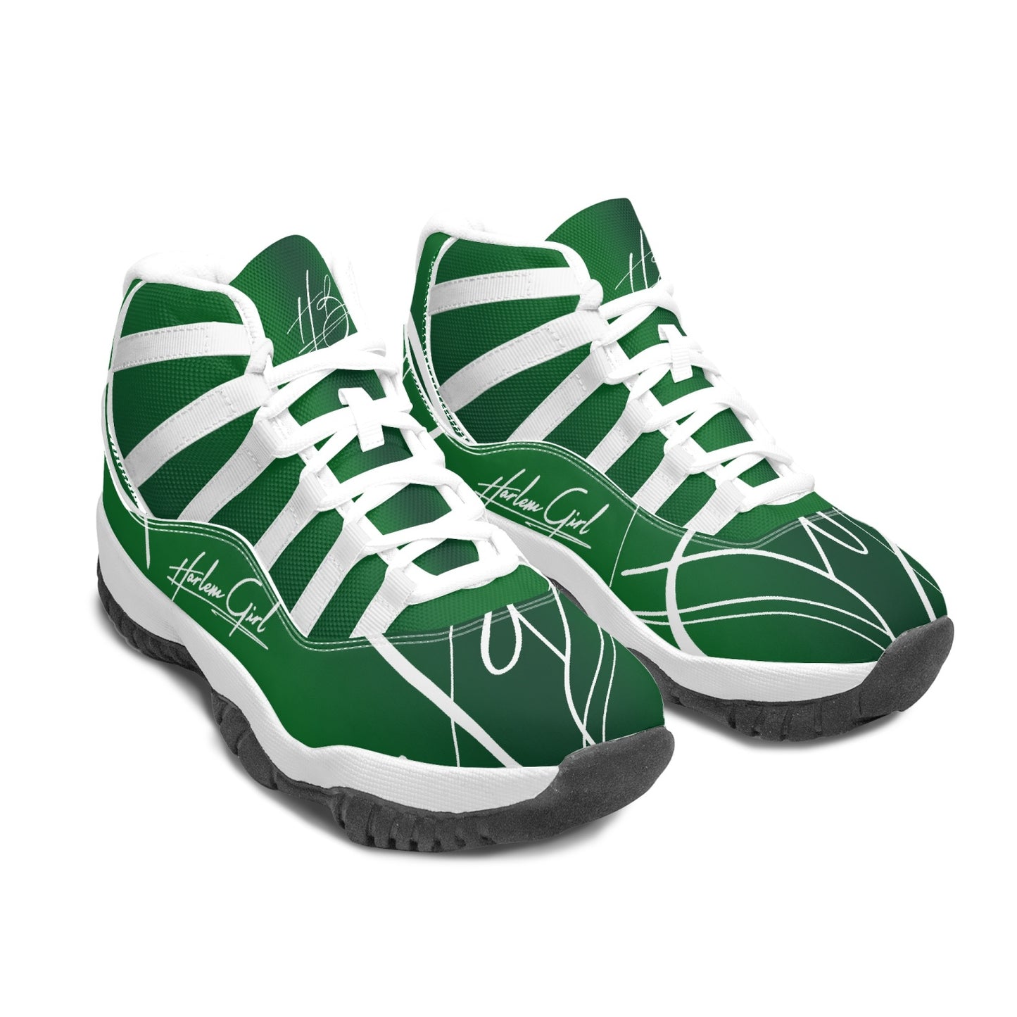 Harlem Girl "Tribe" Basketball - Emerald w/Black or White Trim (Women's)