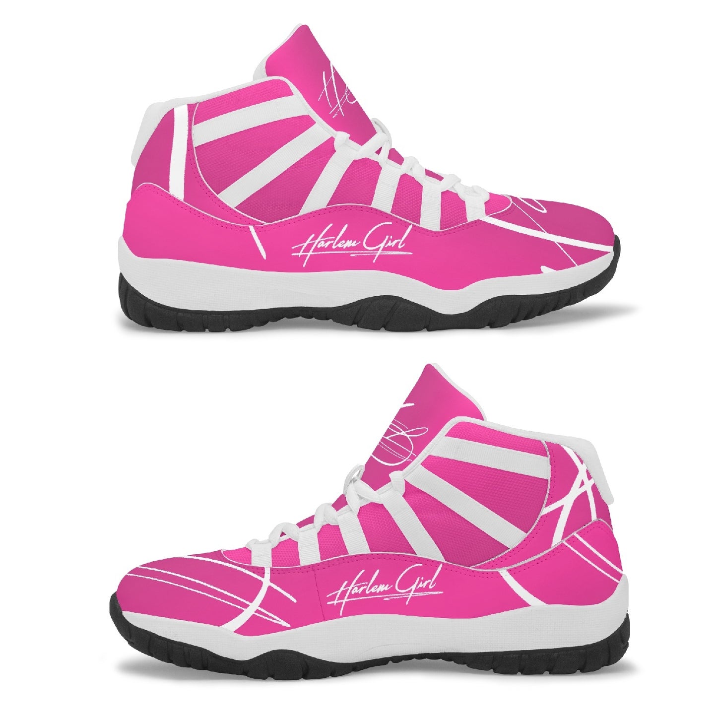 Harlem Girl "Tribe" Basketball - Fuchsia w/Black or White Trim (Women's)