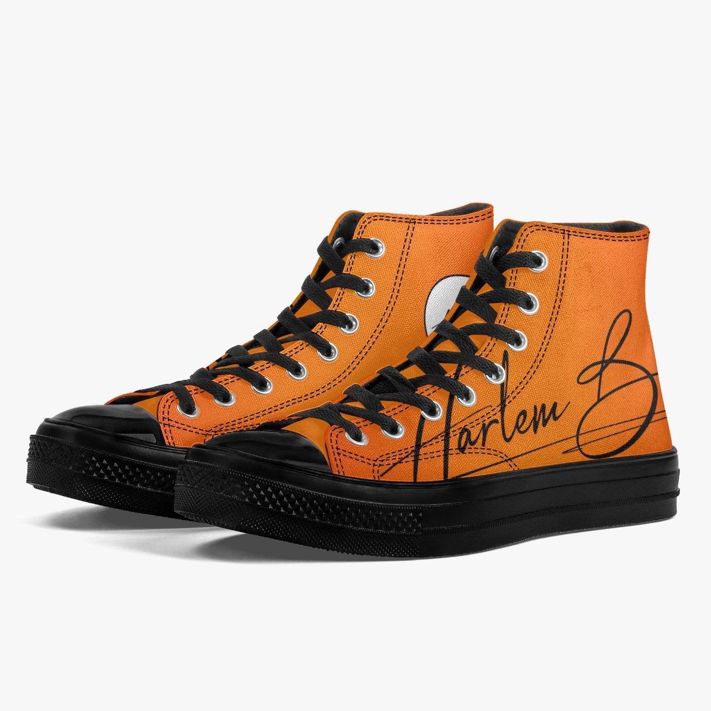 Harlem Boy "Coolee High" Tops Men - Mandarin Fire - Black Sole
