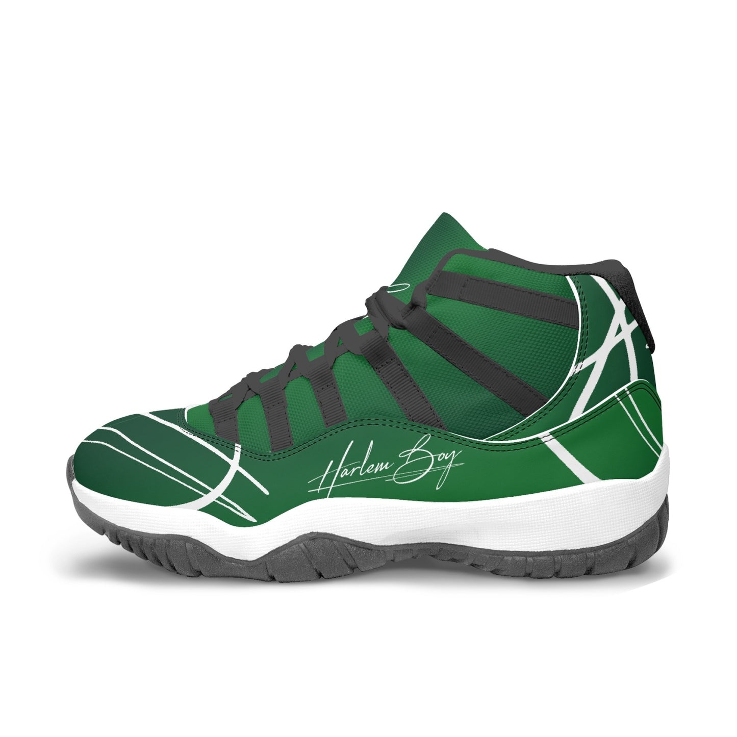 Harlem Boy "Tribe" Basketball - Emerald w/Black or White Trim (Men's)