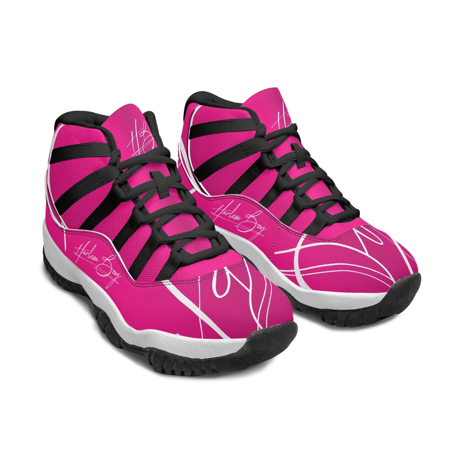 Harlem Boy "Tribe" Basketball - Fuchsia w/Black or White Trim (Women's)