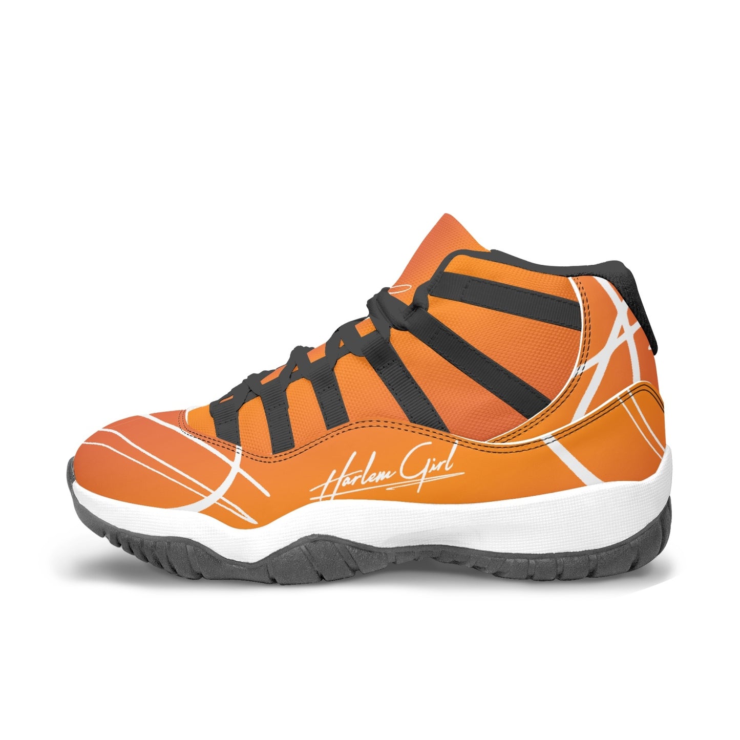 Harlem Girl "Tribe" Basketball - Mandarin w/Black or White Trim (Women's)