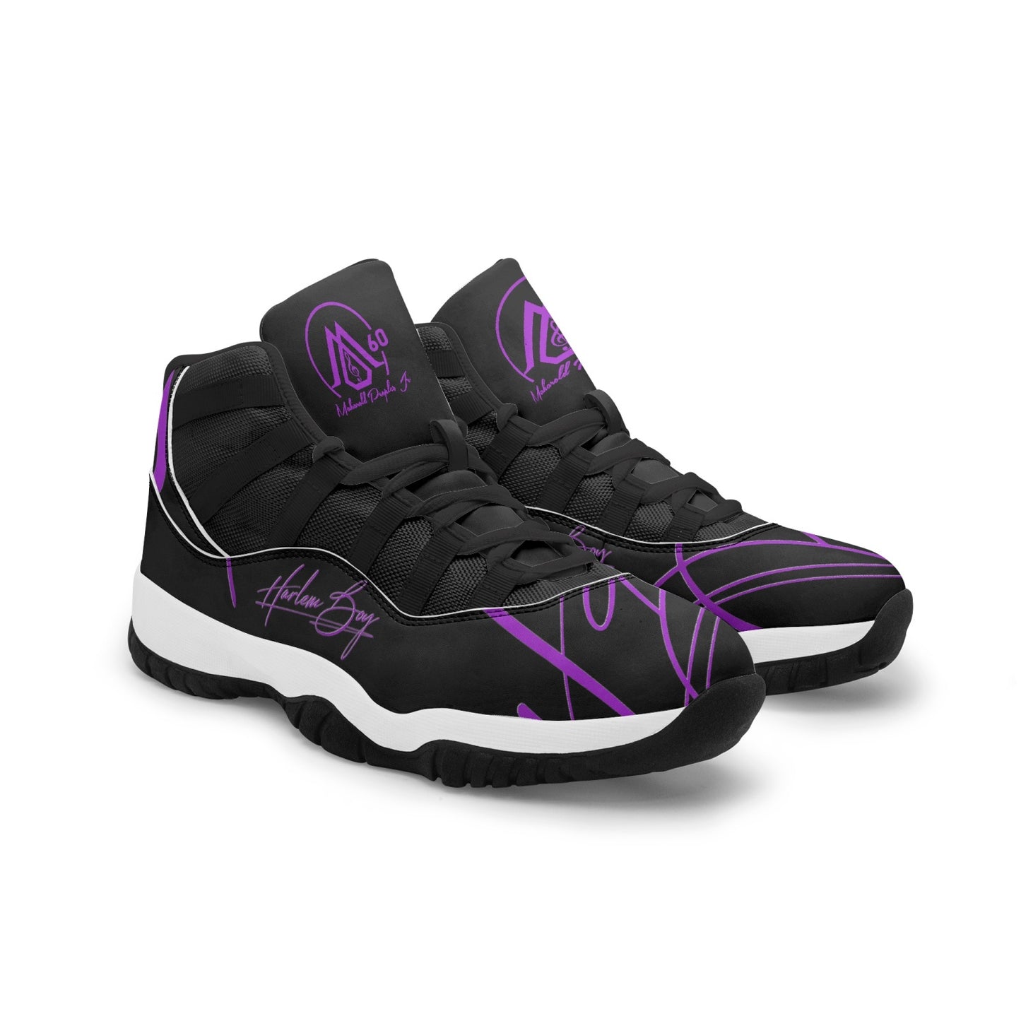 Harlem Boy "Tribe" Basketball MP2 60 Limited Edition - Black and Purple w/Black Trim (Men's) *