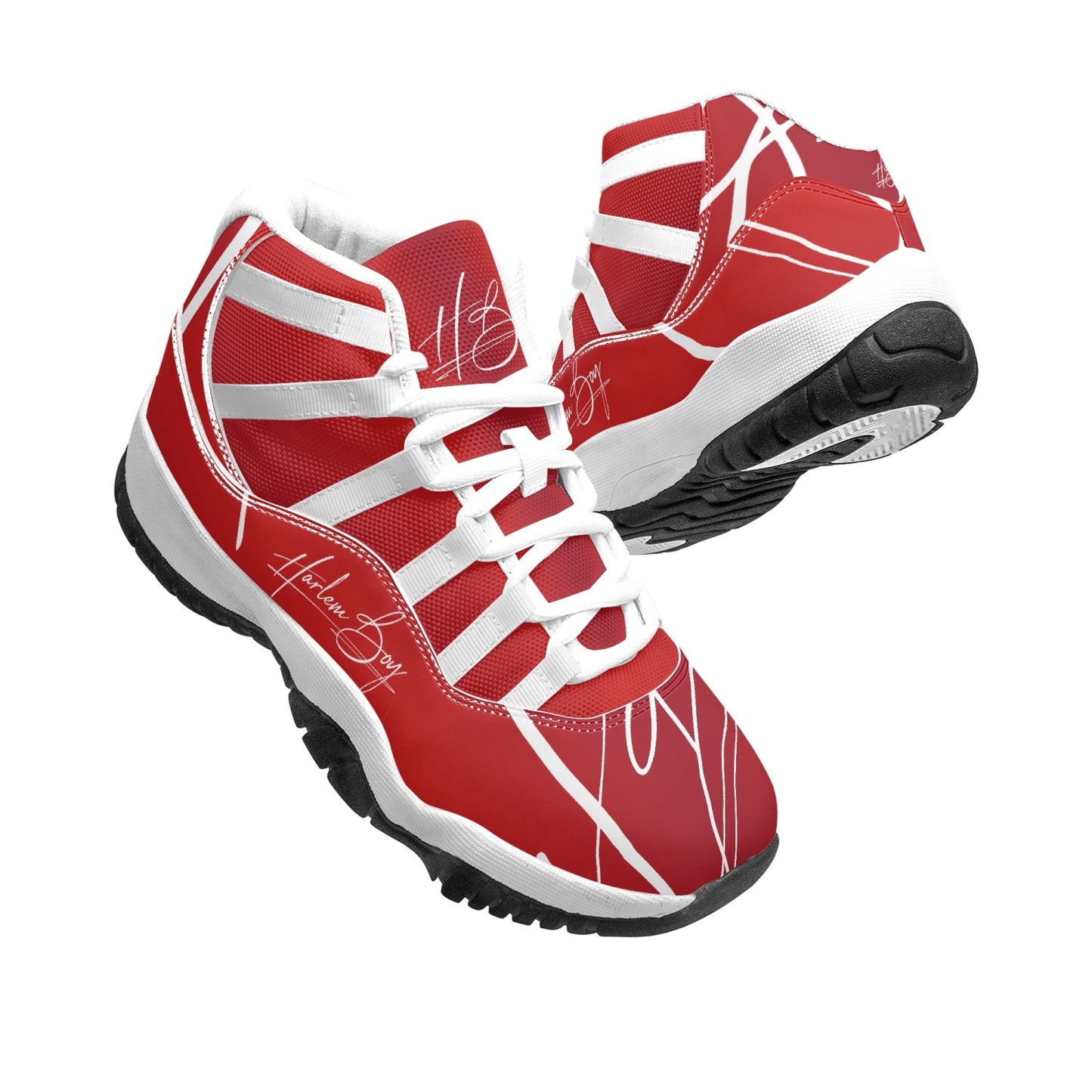 Harlem Boy "Tribe" Basketball - Ruby w/Black or White Trim (Men's)