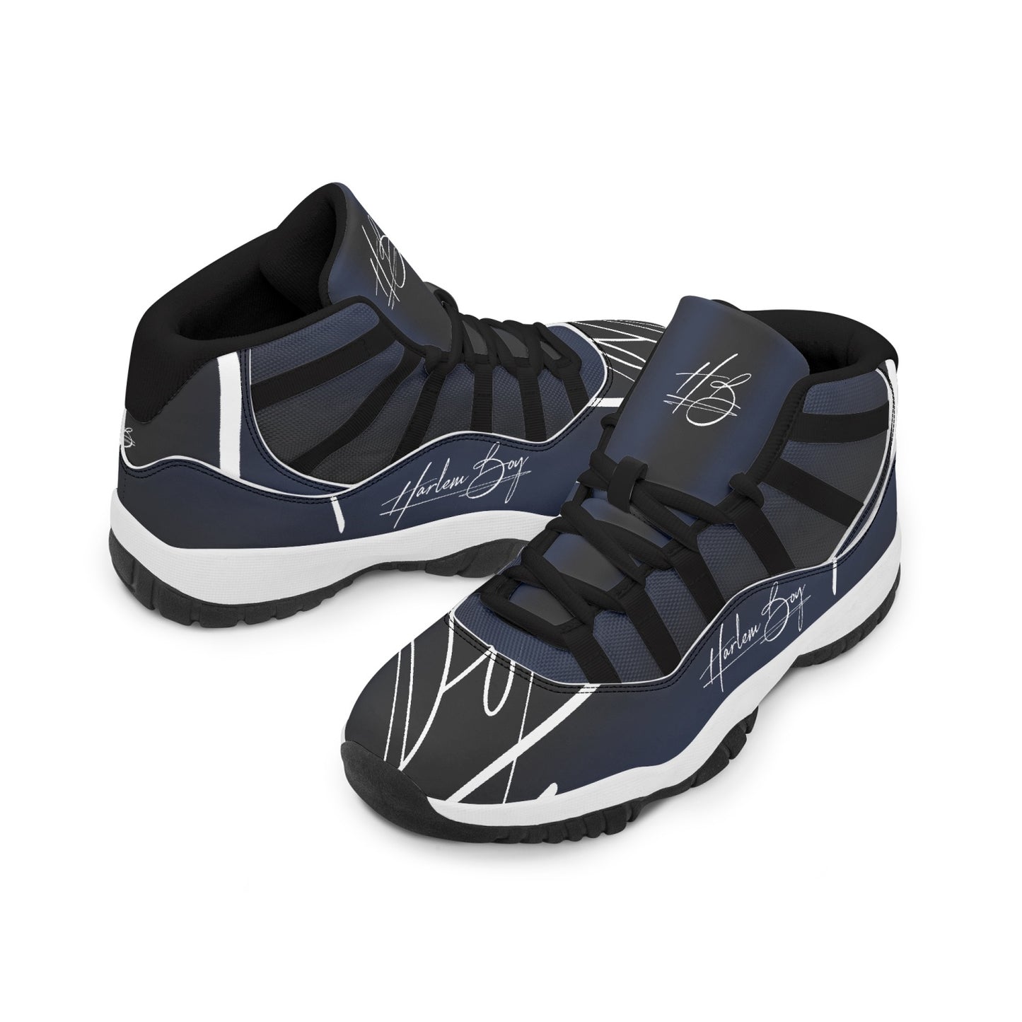 Harlem Boy "Tribe" Basketball - BluBlac Onyx w/Black or White Trim (Men's)