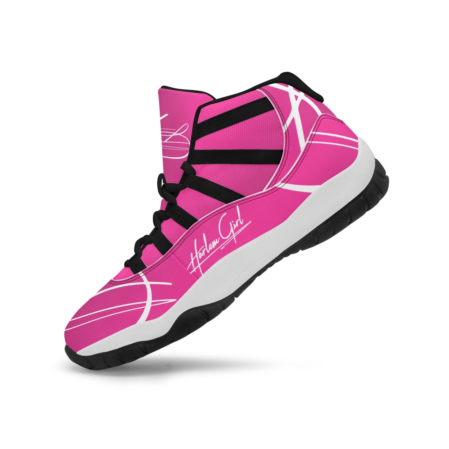 Harlem Girl "Tribe" Basketball - Fuchsia w/Black or White Trim (Women's)