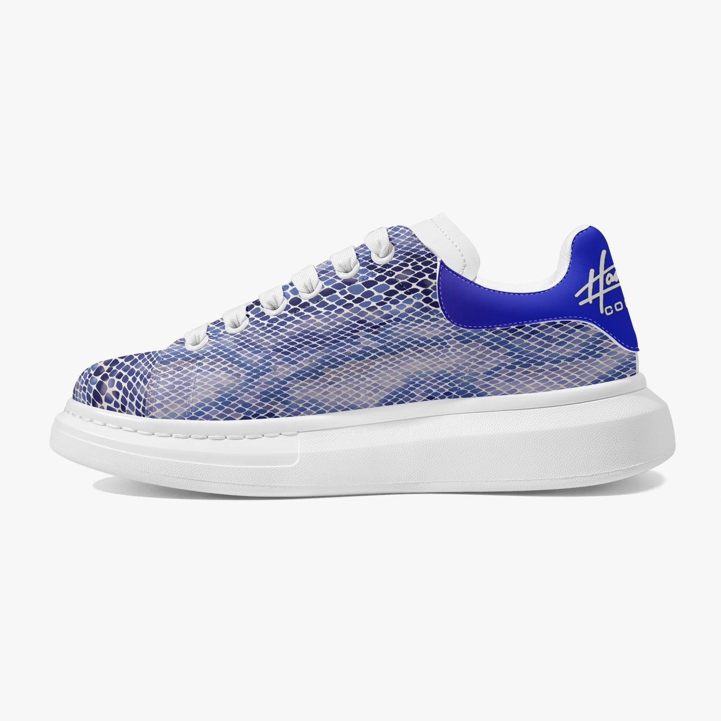 Harlem Boy Sankofa - Snakeskin Print - Sapphire - Mens