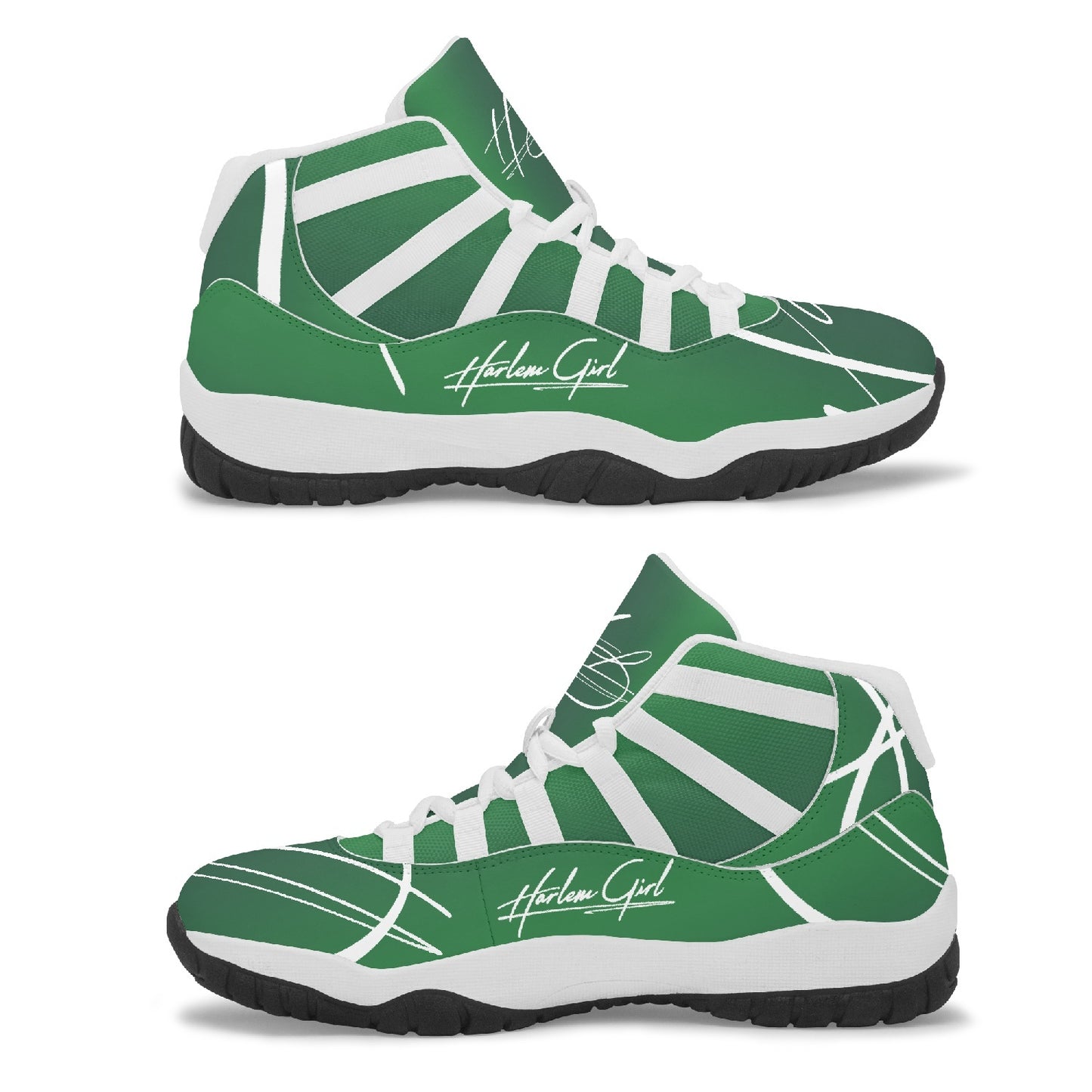 Harlem Girl "Tribe" Basketball - Emerald w/Black or White Trim (Women's)