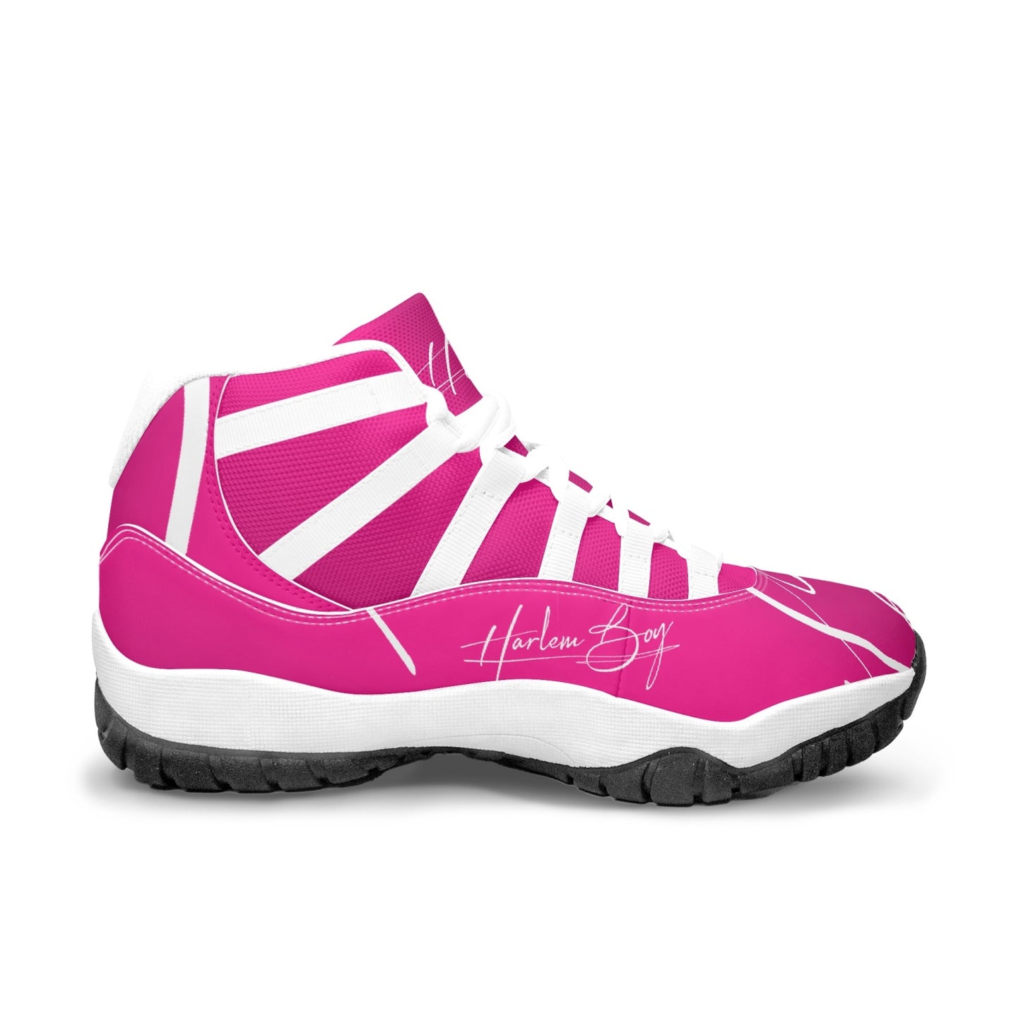 Harlem Boy "Tribe" Basketball - Fuchsia w/Black or White Trim (Men's)