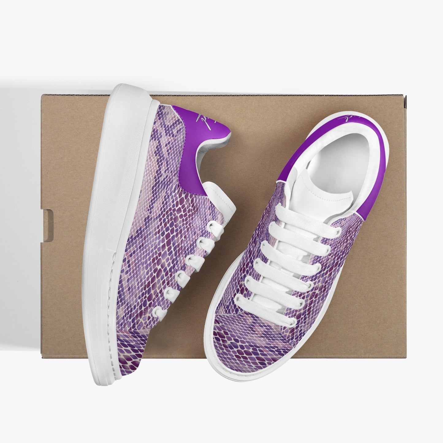 HBC - Harlem Girl Sankofa - Snakeskin Print - Amethyst - Womens