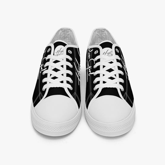 HB Harlem Girl "Lenox Ave" Classic Low Tops - Onyx - Women (Black or White Sole)
