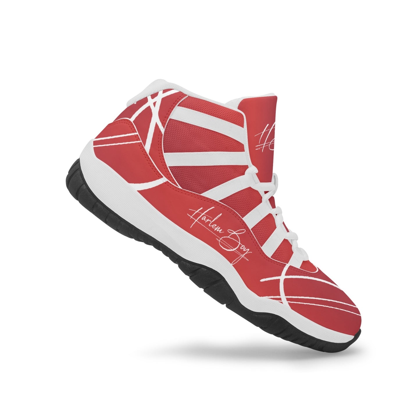 Harlem Boy "Tribe" Basketball - Ruby w/Black or White Trim (Men's)