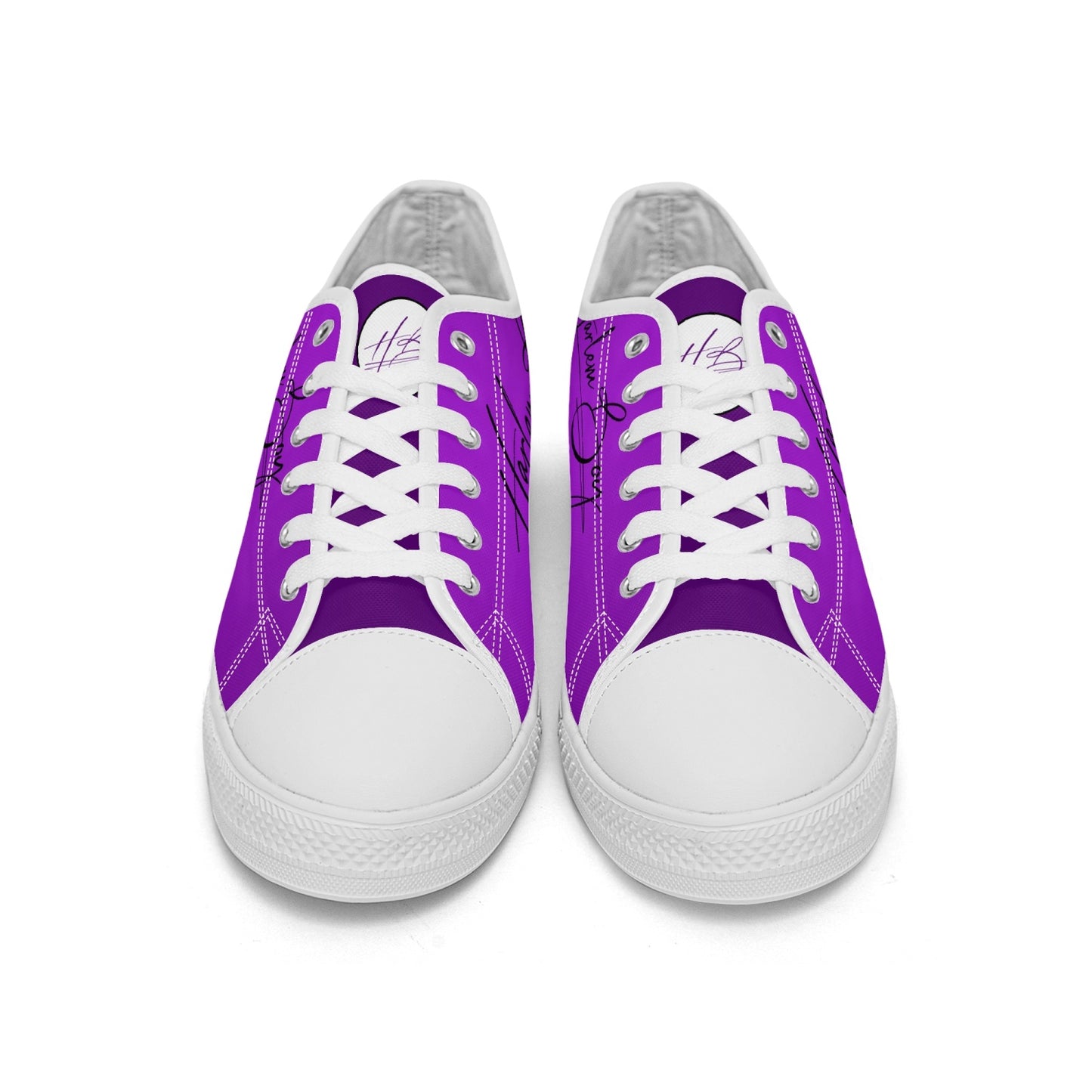 Harlem Boy "Lenox Ave" Unisex Classic Low Tops - Amethyst (Black or White Sole)
