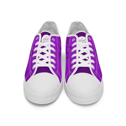 Harlem Boy "Lenox Ave" Unisex Classic Low Tops - Amethyst (Black or White Sole)