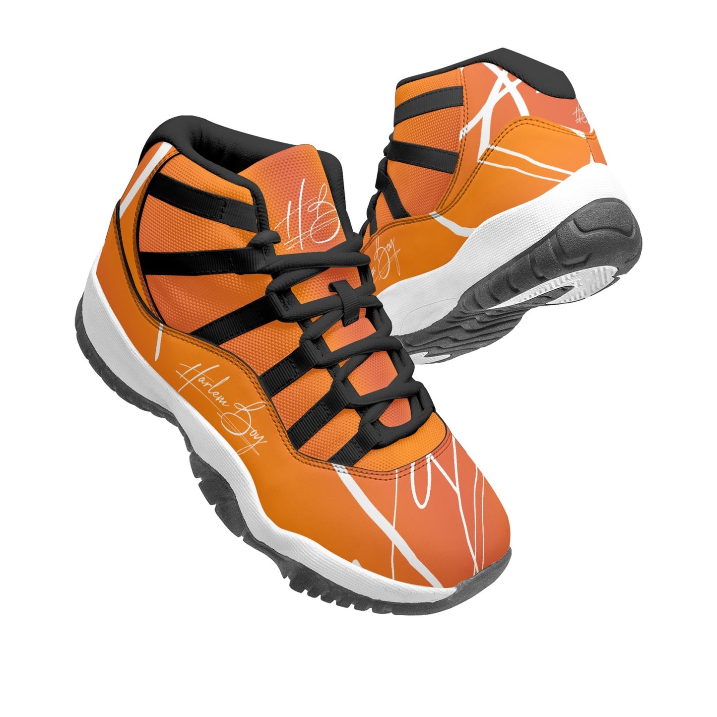 Harlem Boy "Tribe" Basketball - Mandarin w/Black or White Trim (Women's)