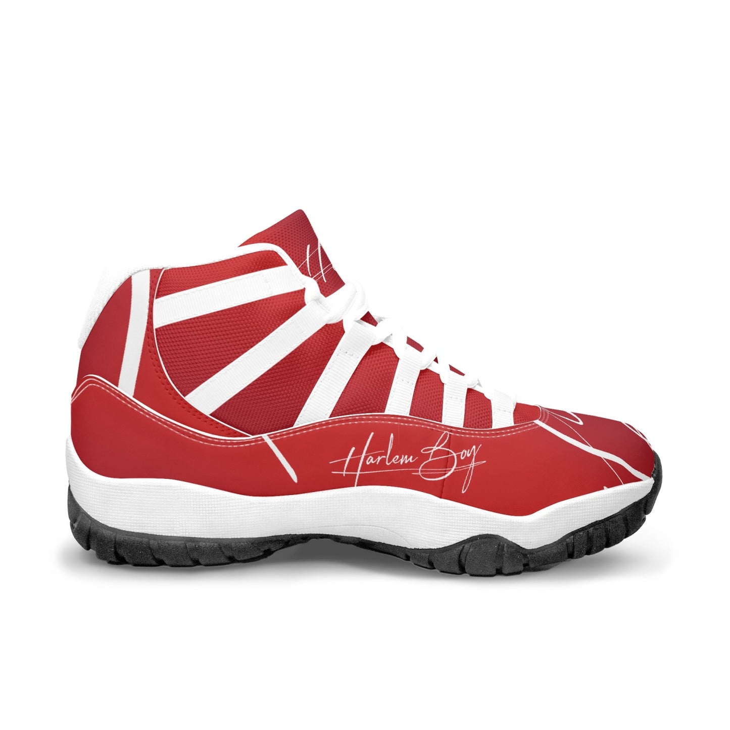 Harlem Boy "Tribe" Basketball - Ruby w/Black or White Trim (Men's)