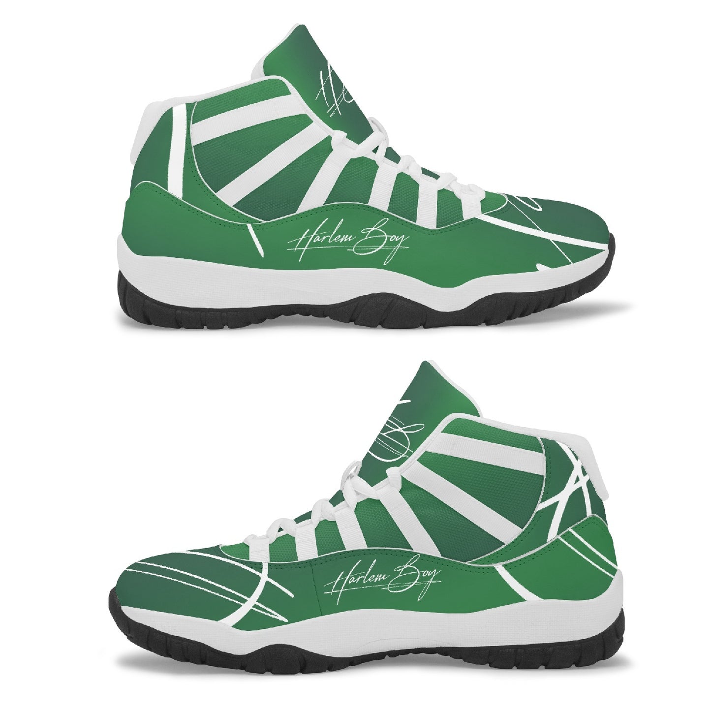 Harlem Boy "Tribe" Basketball - Emerald w/Black or White Trim (Men's)
