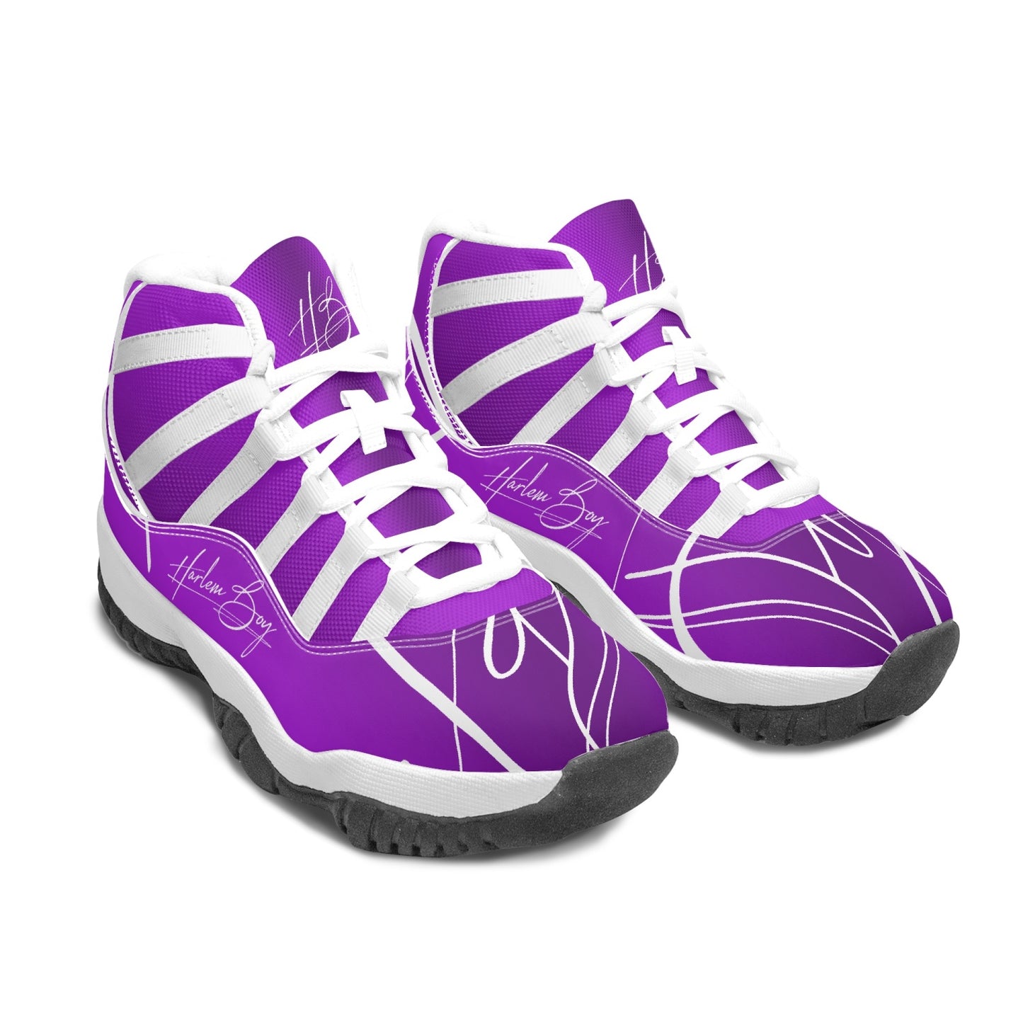 Harlem Boy "Tribe" Basketball - Amethyst w/Black or White Trim (Men's)