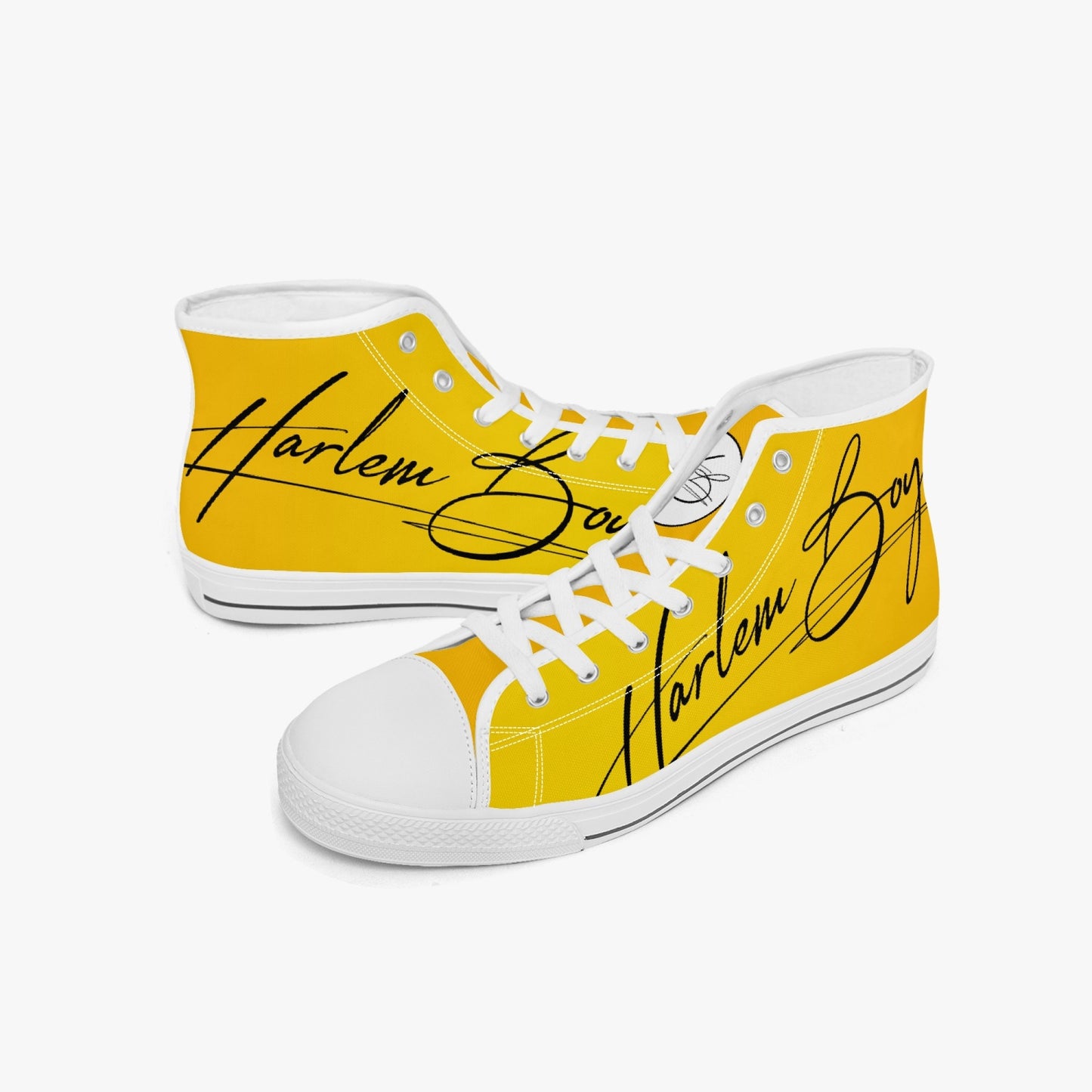 HB Harlem Boy "Lenox Ave" Classic High Top - Gold - Men (Black or White Soles)