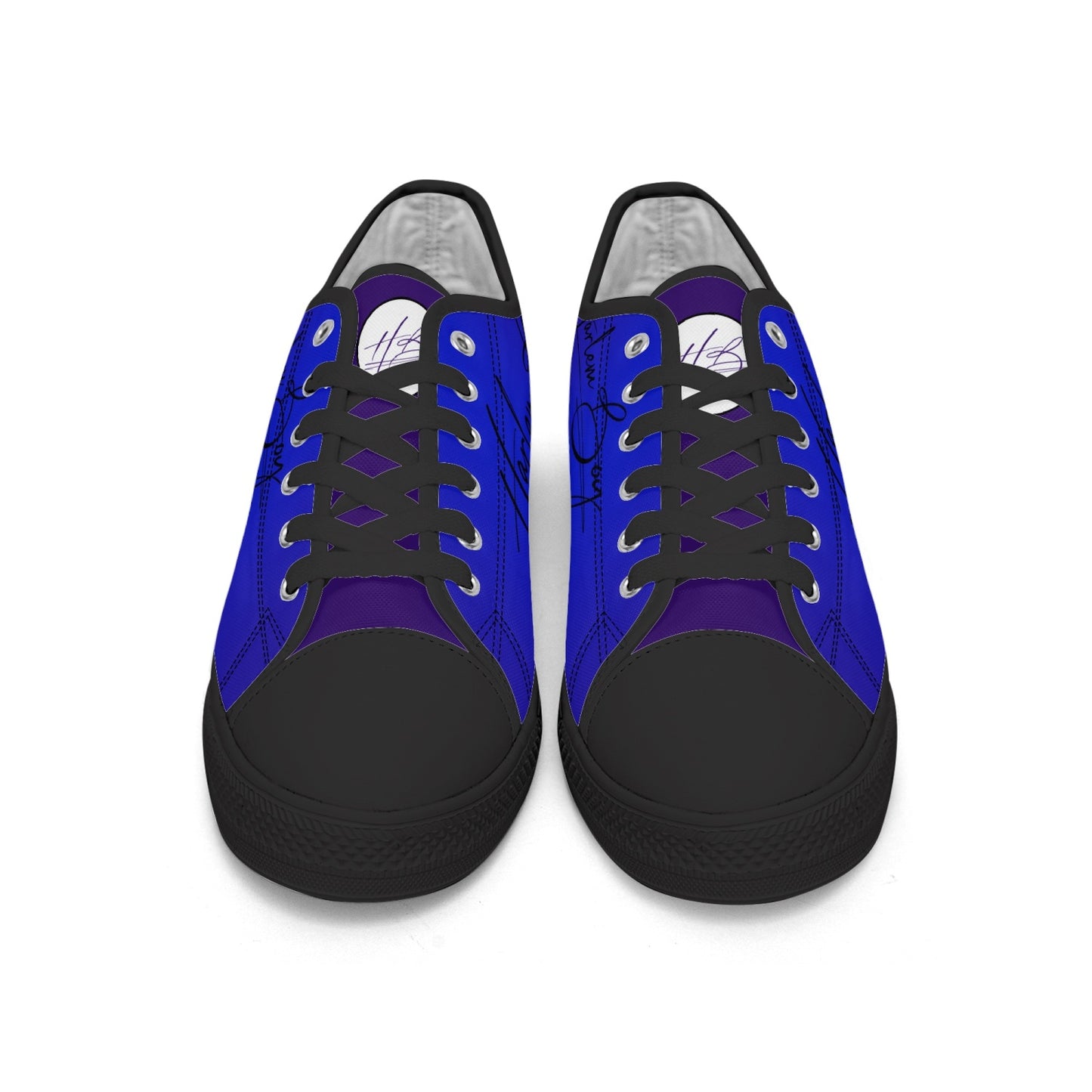 Harlem Boy "Lenox Ave" Unisex Classic Low Tops - Sapphire (Black or White Sole)