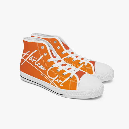 HB Harlem Girl "Lenox Ave" Classic High Top - Mandarin - Women (Black or White Soles)