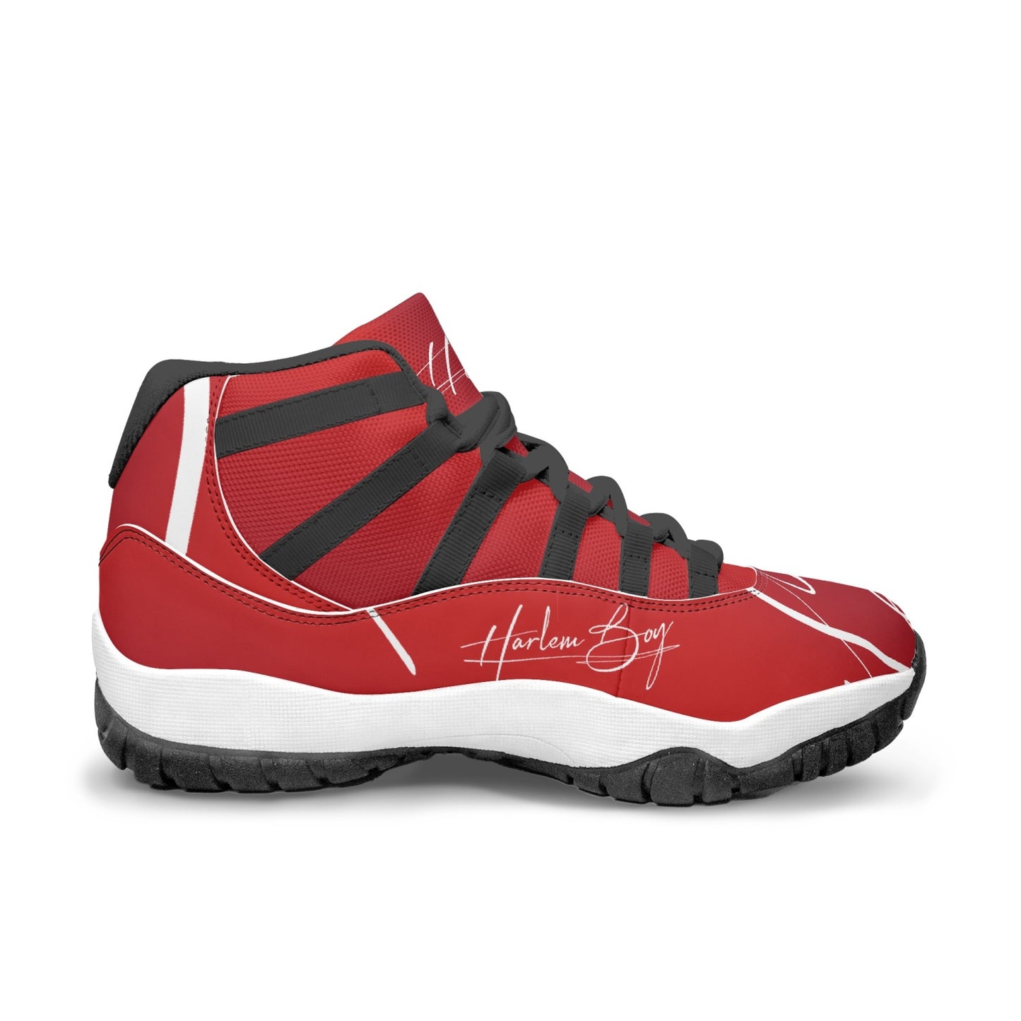Harlem Boy "Tribe" Basketball - Ruby w/Black or White Trim (Men's)