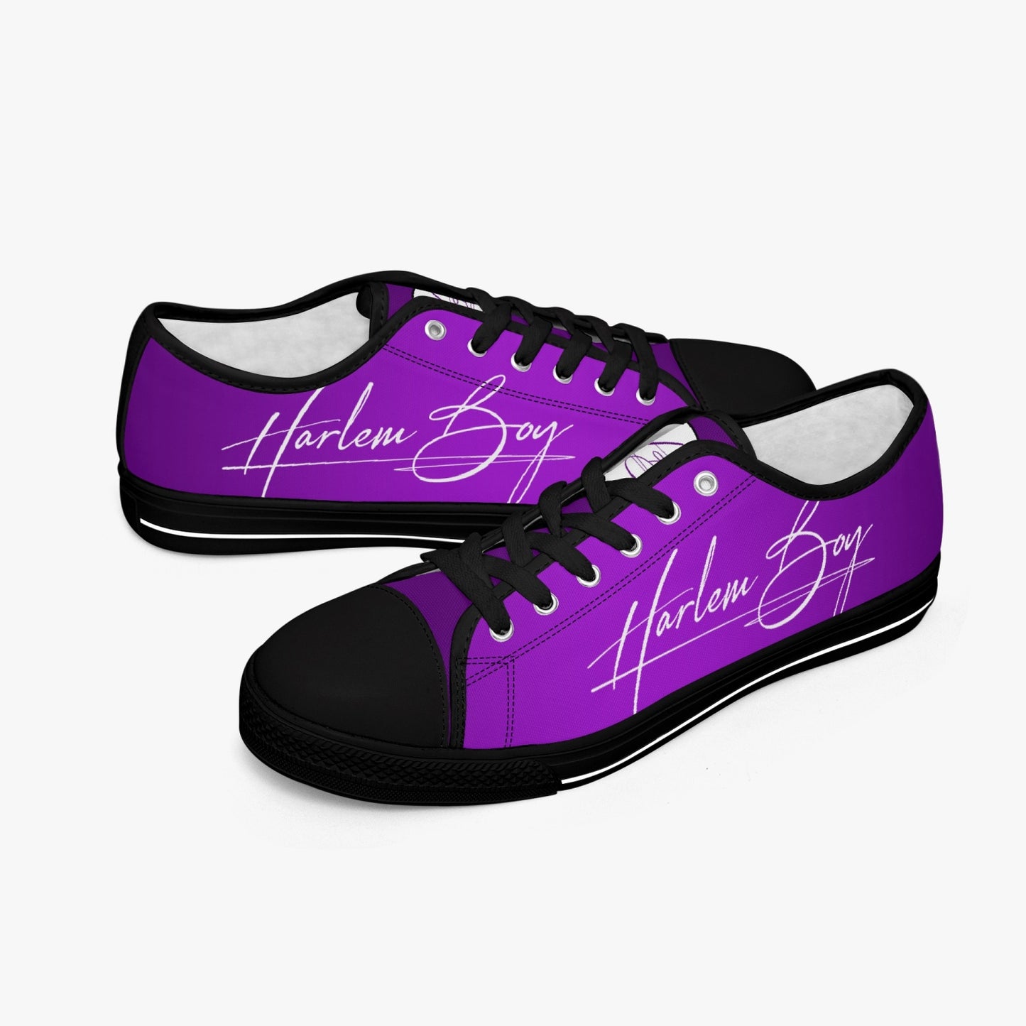 HB Harlem Boy "Lenox Ave" Classic Low Tops - Amethyst - Men (Black or White Sole)