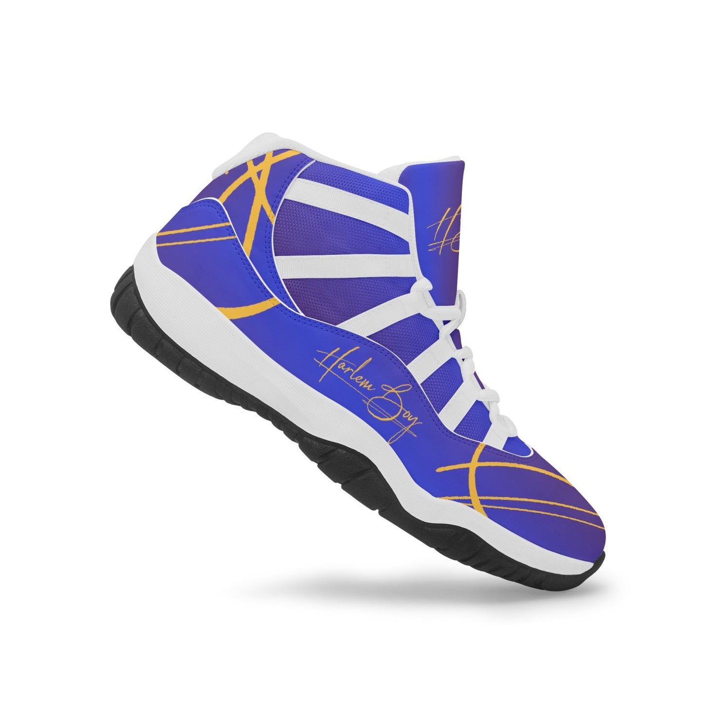 Harlem Boy "Tribe" Basketball - Blue & Gold w/White Trim (Women's)