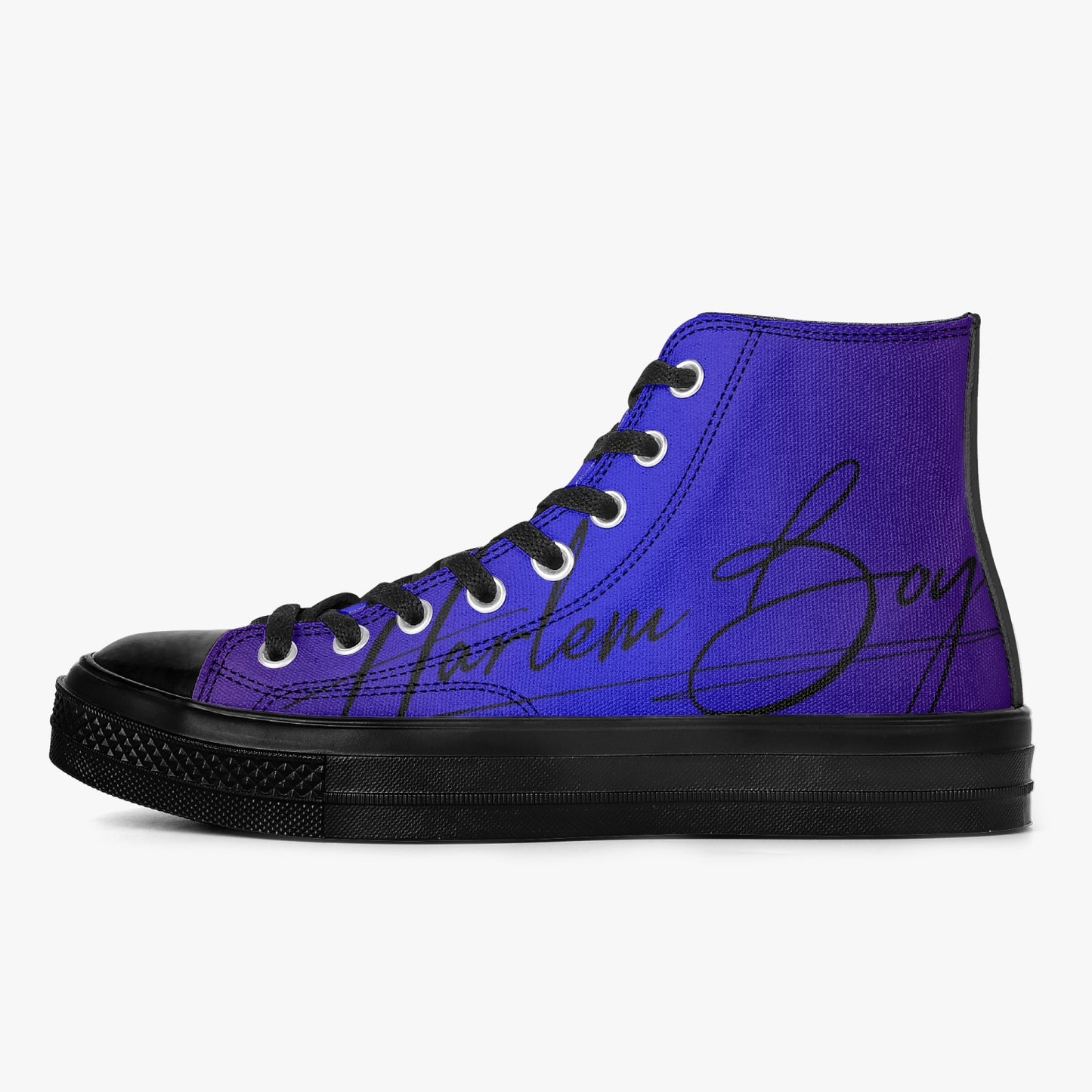 Harlem Boy "Coolee High" Tops Men - Sapphire - Black Sole