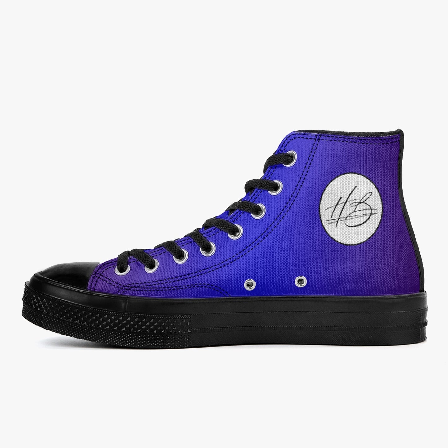 Harlem Boy "Coolee High" Tops Men - Sapphire - Black Sole