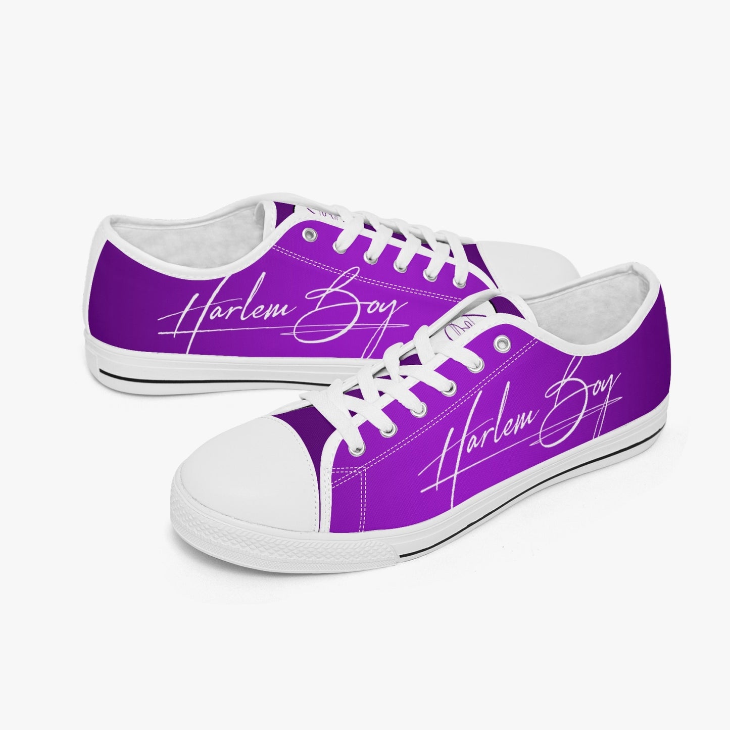 HB Harlem Boy "Lenox Ave" Classic Low Tops - Amethyst - Men (Black or White Sole)
