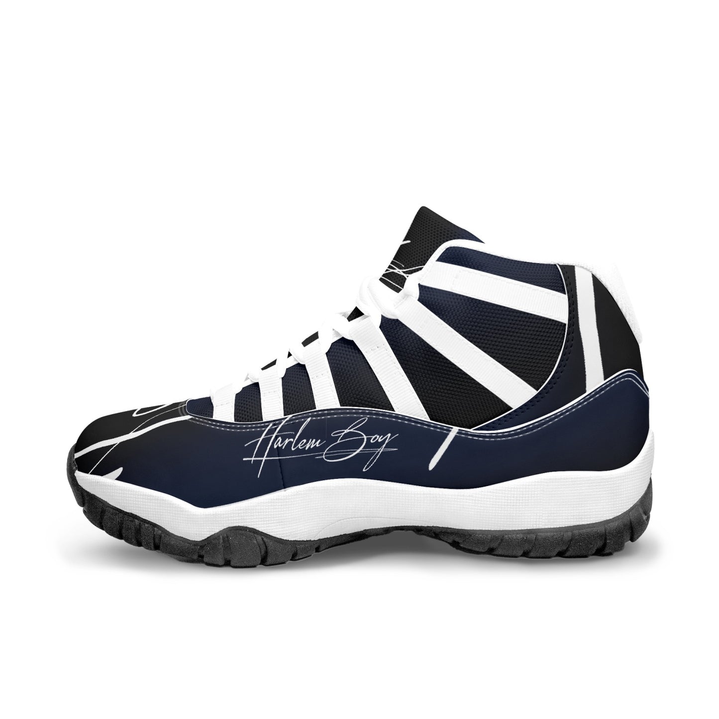 Harlem Boy "Tribe" Basketball - BluBlac Onyx w/Black or White Trim (Men's)