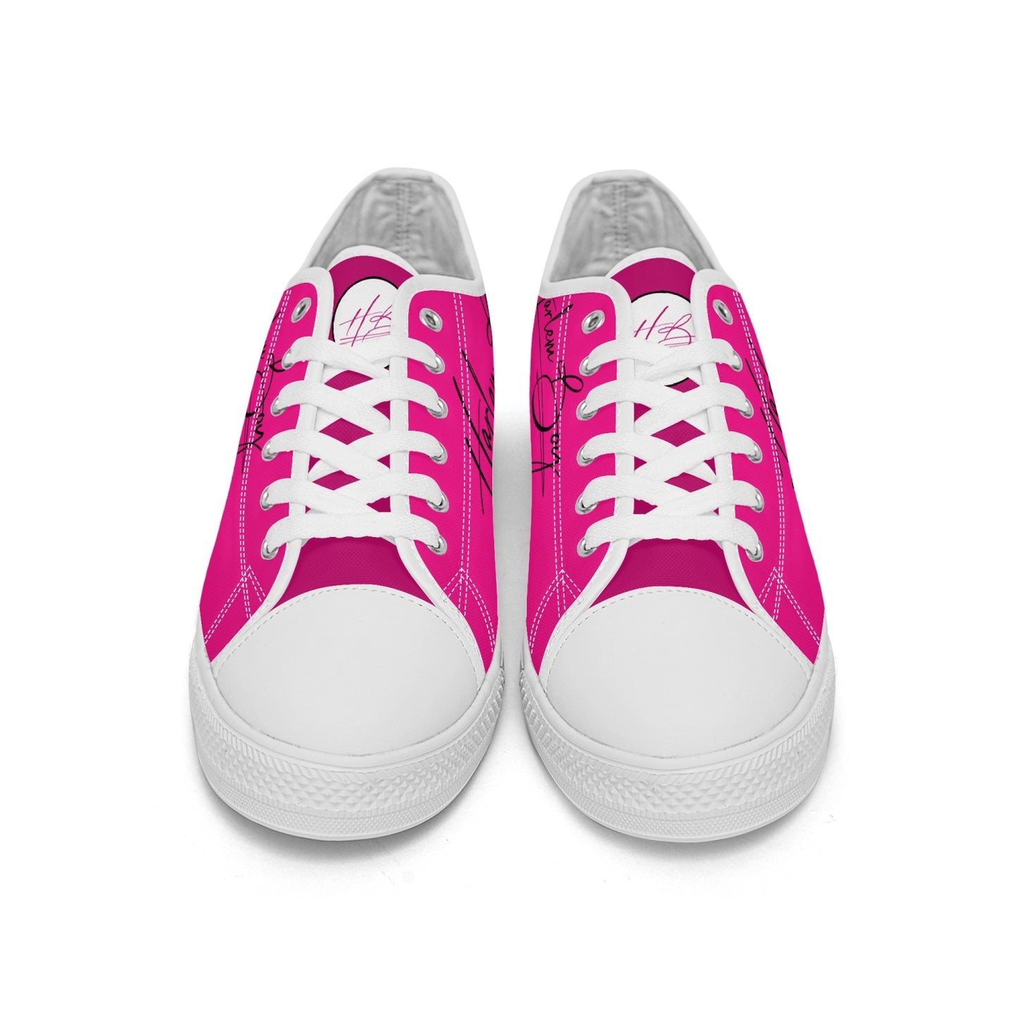 Harlem Boy "Lenox Ave" Unisex Classic Low Tops - Fuchsia (Black or White Sole)
