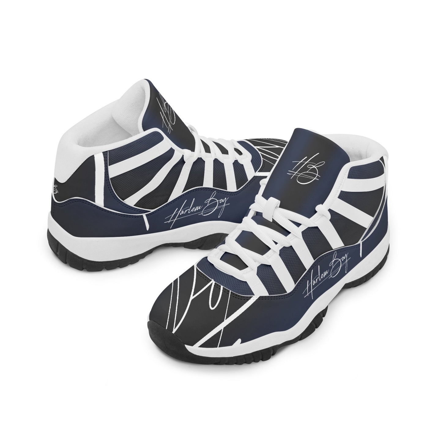Harlem Boy "Tribe" Basketball - BluBlac Onyx w/Black or White Trim (Men's)