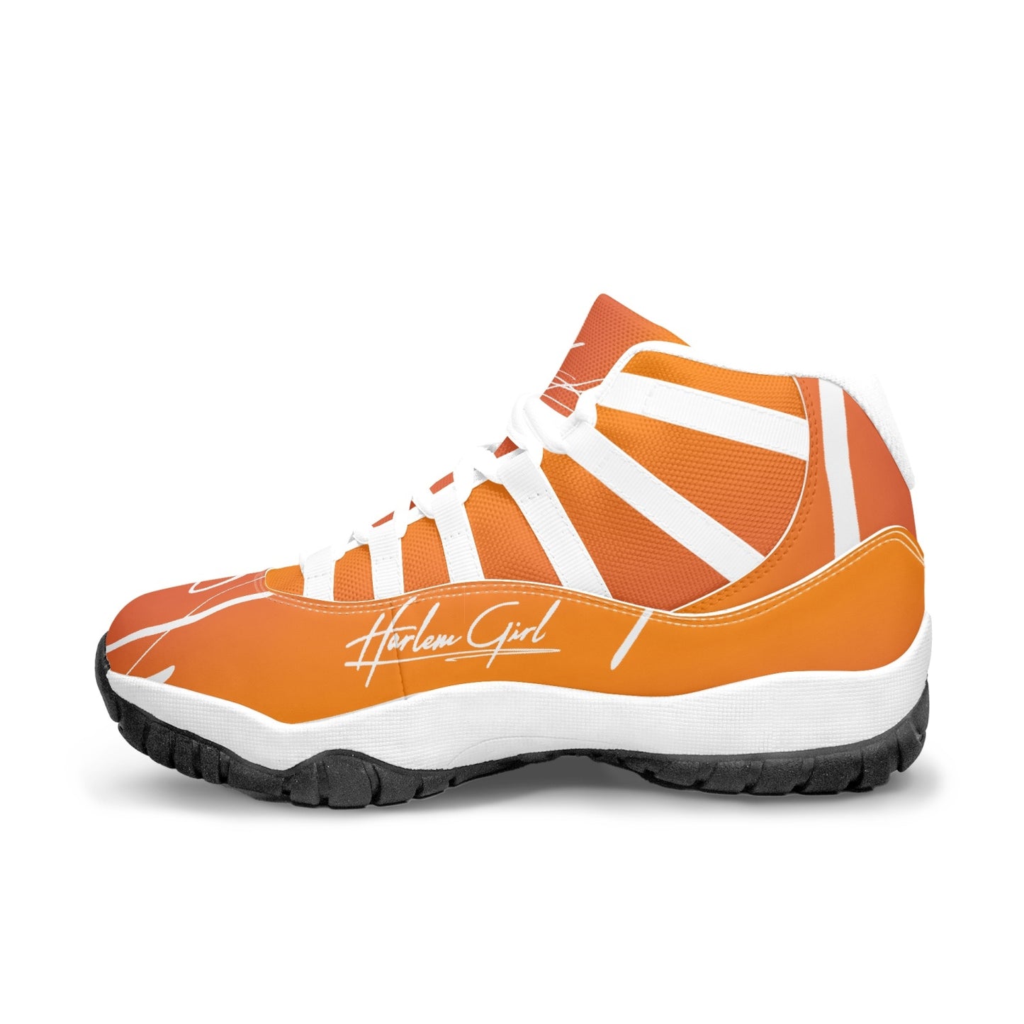 Harlem Girl "Tribe" Basketball - Mandarin w/Black or White Trim (Women's)