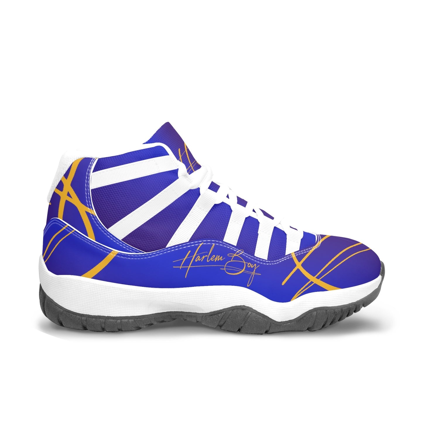 Harlem Boy "Tribe" Basketball - Blue & Gold w/White Trim (Women's)