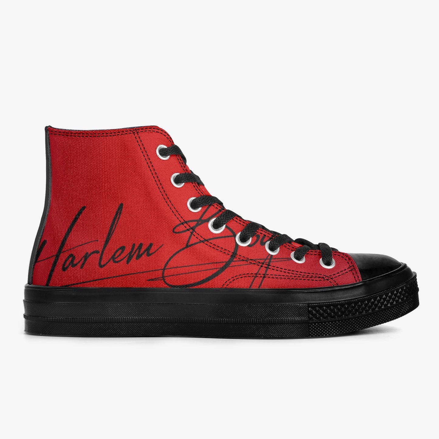 Harlem Boy "Coolee High" Tops Men - Ruby - Black Sole