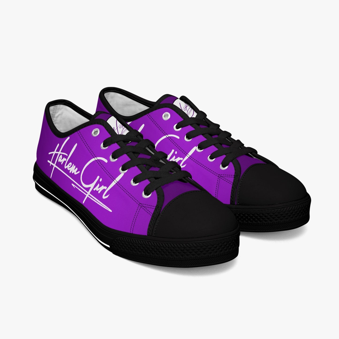 HB Harlem Girl "Lenox Ave" Classic Low Tops - Amethyst - Women (Black or White Sole)