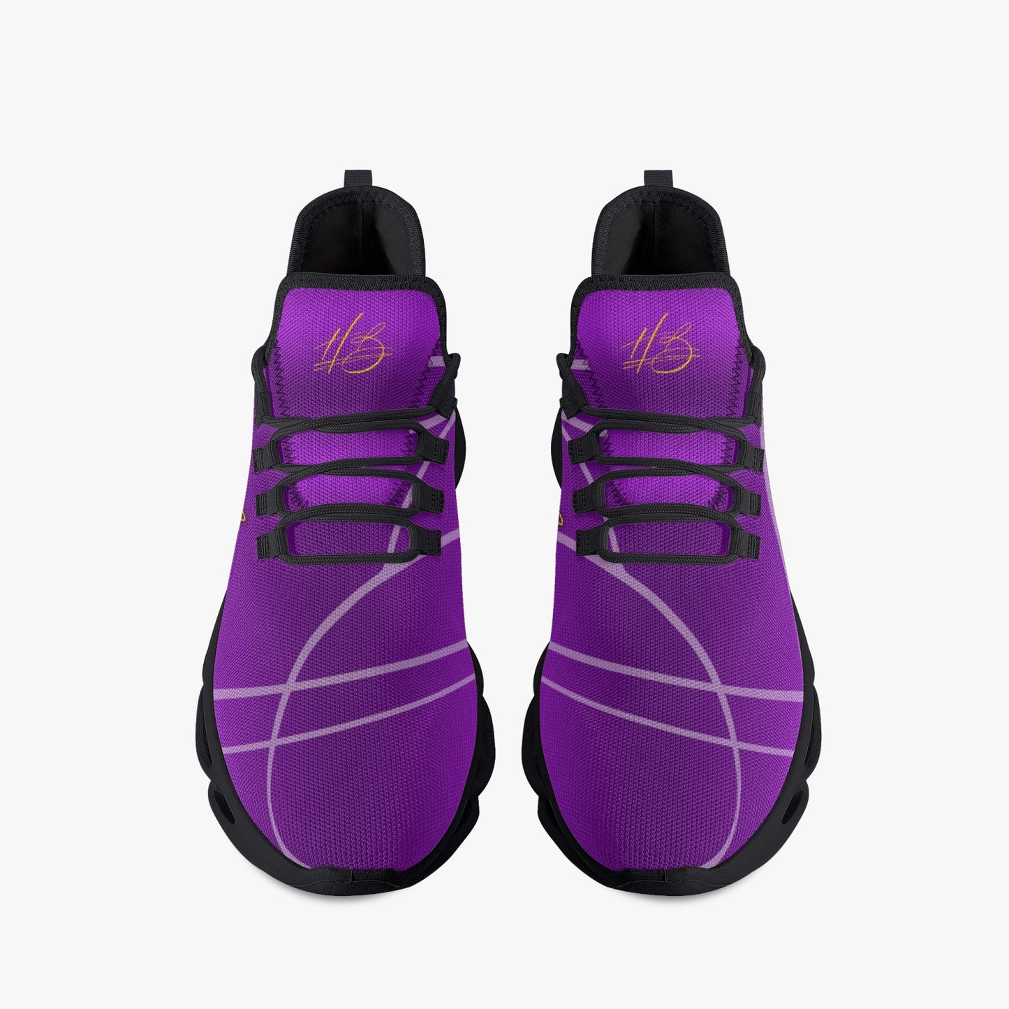 HB Harlem Boy "Bounce" Runner - Men - Purple and Gold - Black Sole