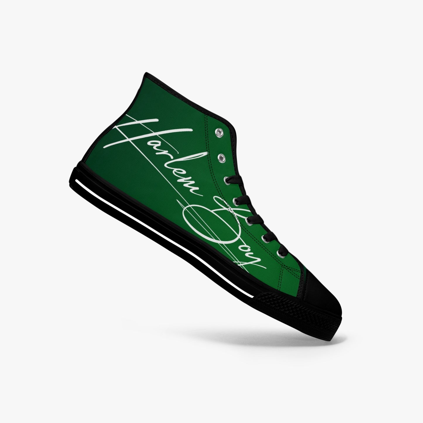 HB Harlem Boy "Lenox Ave" Classic High Top - Emerald - Men (Black or White Soles)