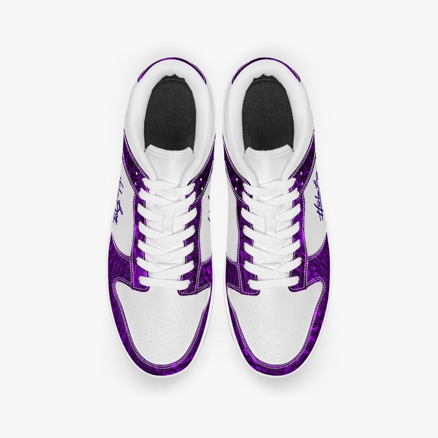 Harlem Boy Collection - Dunks - Low Top Men - Crocodile Print Amethyst