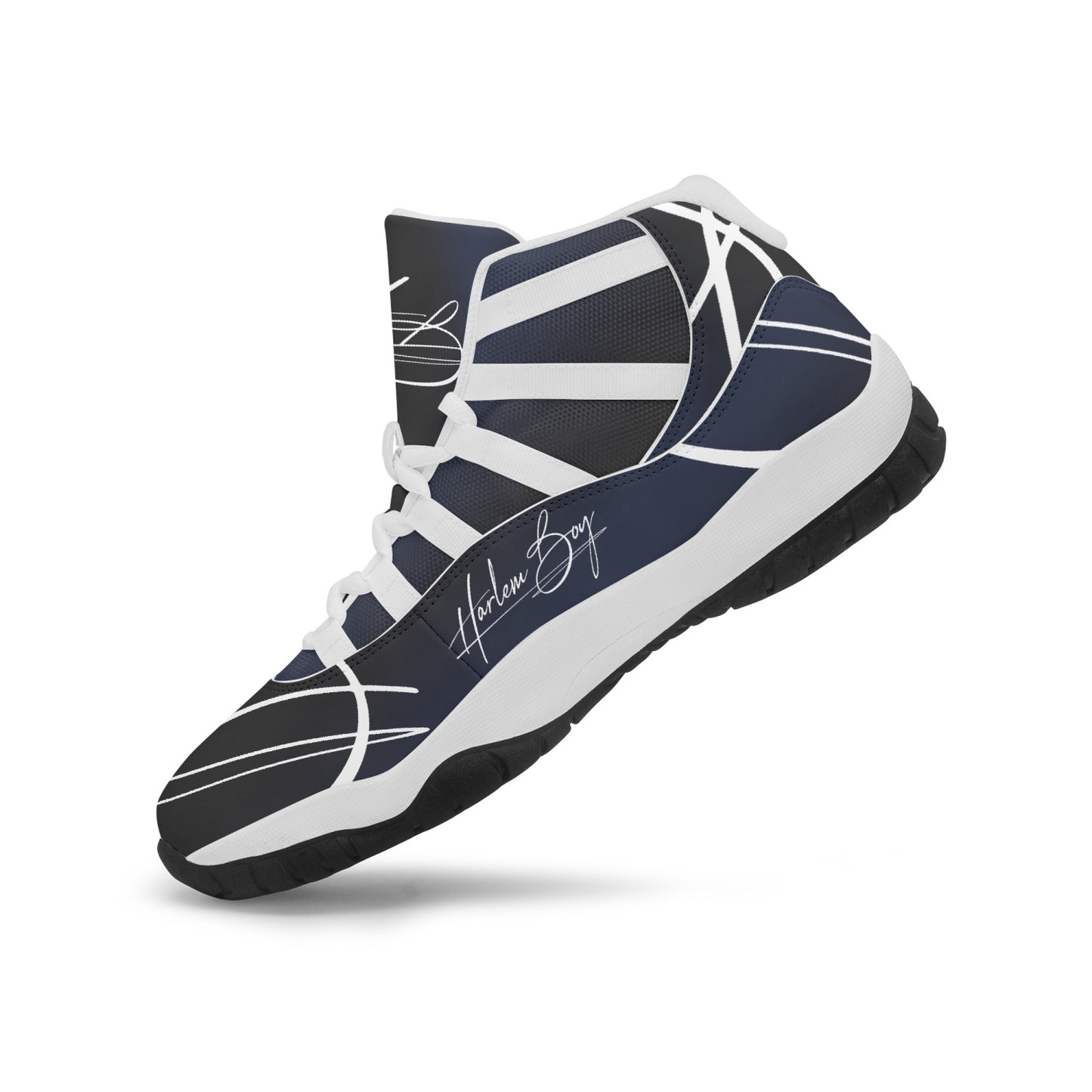 Harlem Boy "Tribe" Basketball - BluBlac Onyx w/Black or White Trim (Men's)
