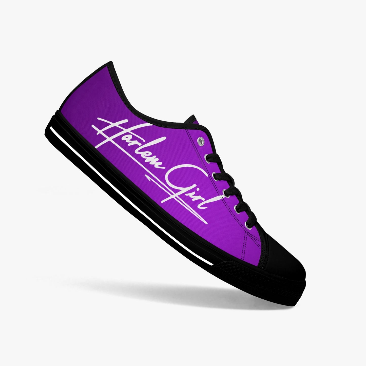HB Harlem Girl "Lenox Ave" Classic Low Tops - Amethyst - Women (Black or White Sole)